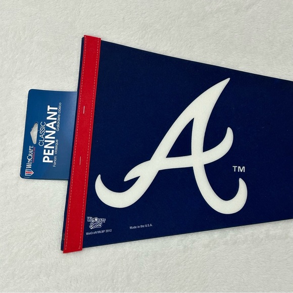 Atlanta ATL Braves MLB Baseball WinCraft Classic Felt Pennant Banner Flag 30x12 - Picture 2 of 7